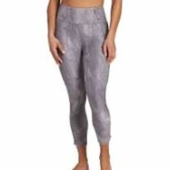 Calia Essential Collection rouched capris sharkpython  leggings Medium gray - Picture 1 of 9